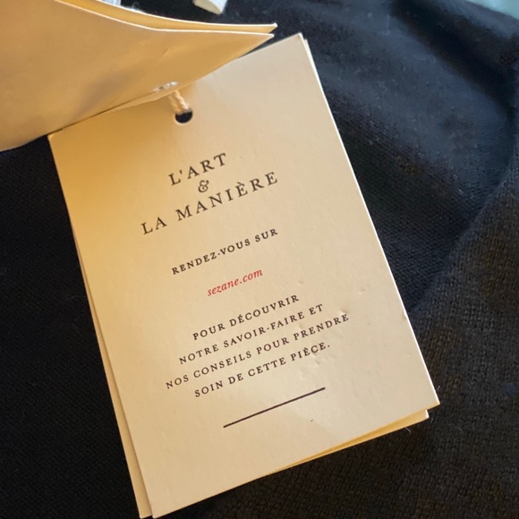 Sezane Amedee Pull in Black XS - Merino Wool - Picture 8 of 9